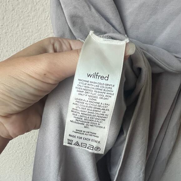 Aritzia Wilfred Saturn Midi Dress in Moon Dust Grey Size XS - Picture 5 of 6